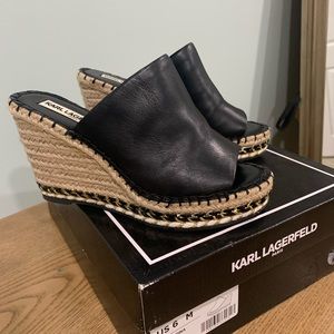 Karl Lagerfeld mules. Size 6